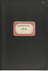 k.k. naturhistorisches Hofmuseum, Protokollbuch Intendanzakten 1916, Seite 1